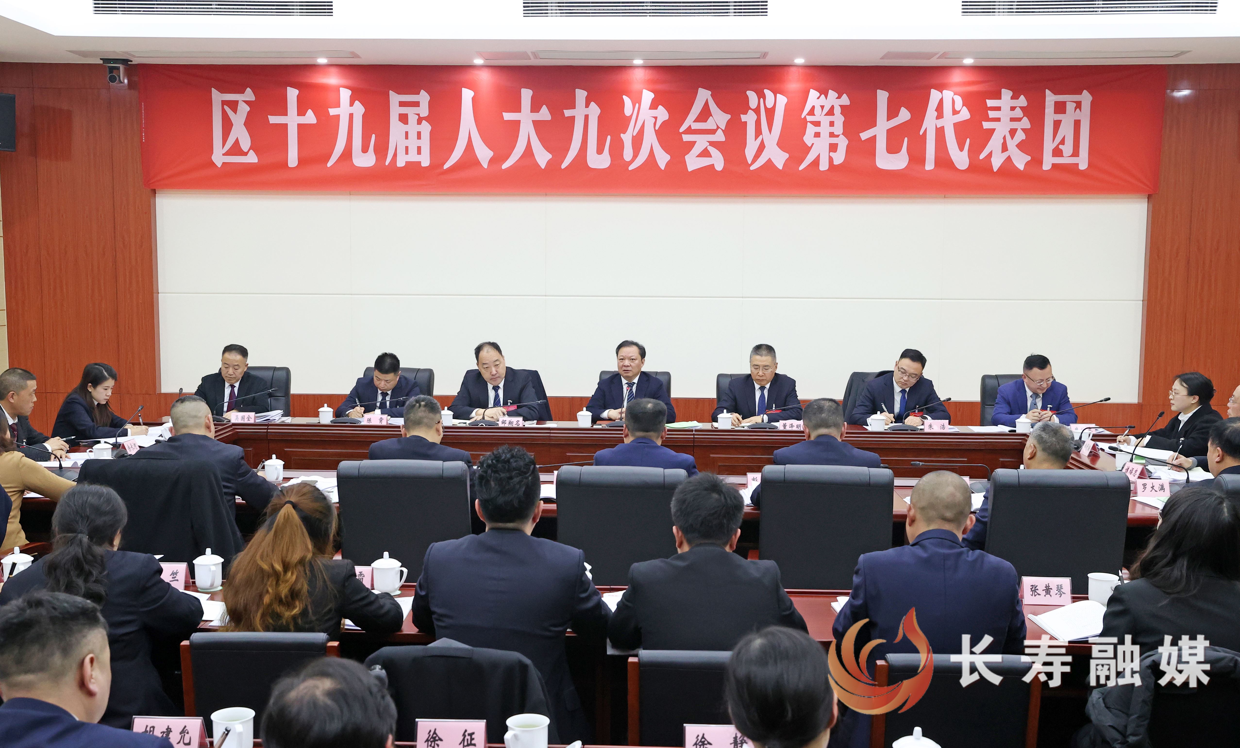 江夏参加区十九届人大九次会议分团审议时强调：坚定信心凝心聚力 依法履职担当作为 更好以一域之兴为全局添彩